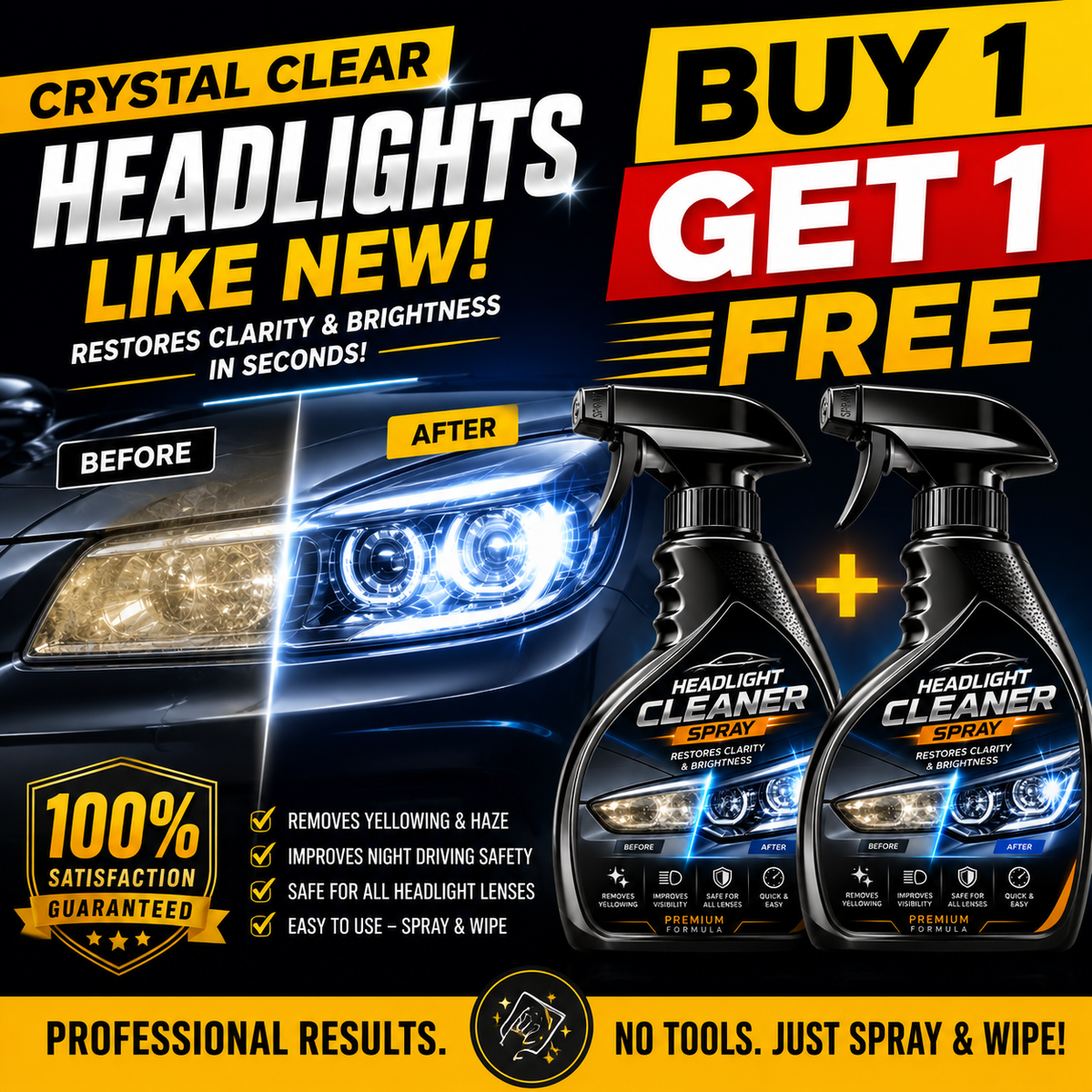 Crystal Headlight Cleaner ✨50% OFF SALEE🔥